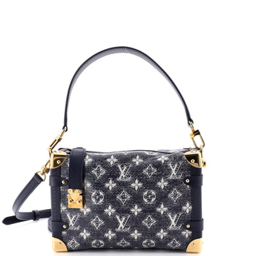 Louis Vuitton Side Trunk Handbag Monoglam Jacquard Canvas MM