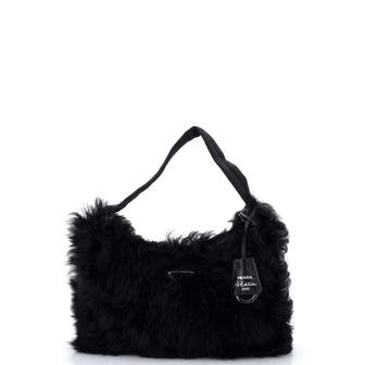 Prada Re-Edition 2000 Hobo Shearling Mini