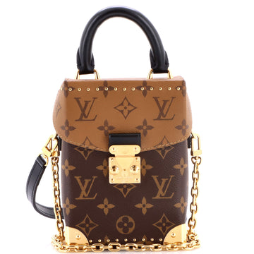 Louis Vuitton Camera Box NM Handbag Studded Reverse Monogram Canvas