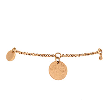 Hermes Ex-Libris Bracelet 18K Rose Gold with Diamond Small