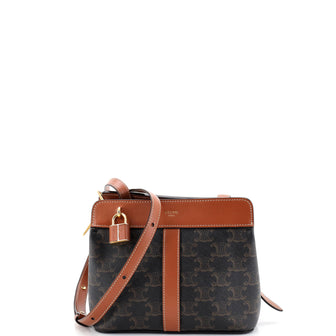 Celine Teen Cabas De France Bag Triomphe Coated Canvas Small