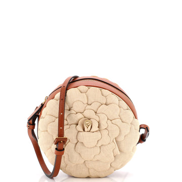 Valentino Garavani Atelier 03 Rose Edition Round Crossbody Bag Canvas