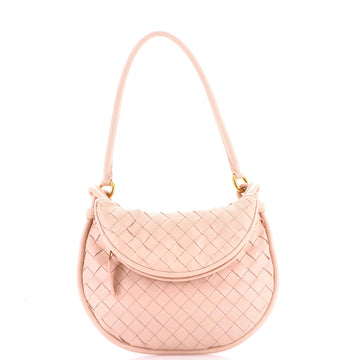 Bottega Veneta Gemelli Shoulder Bag Intrecciato Leather Small