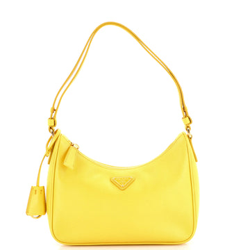 Prada Re-Edition Hobo Saffiano Leather Mini
