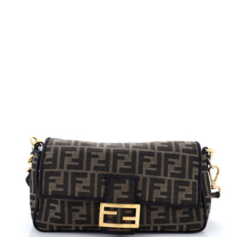 Fendi Baguette NM Bag Zucca Canvas Medium