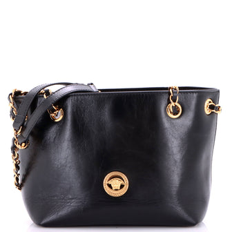 Versace Medusa Icon Chain Tote Leather Mini
