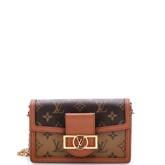Louis Vuitton Dauphine Chain Wallet Reverse Monogram Canvas