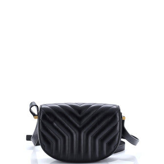Saint Laurent Joan Satchel Matelasse Chevron Leather Small