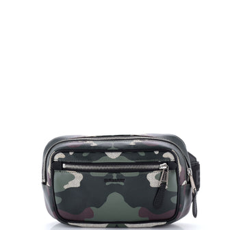 Burberry Bum Bag Camouflage Coated Canvas