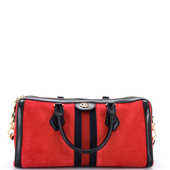 Gucci Ophidia Boston Bag Suede Medium