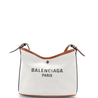 Balenciaga Biarritz Shoulder Bag Canvas Small