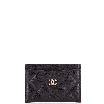 Chanel Classic Card Holder Quilted Caviar