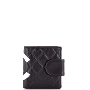 Chanel Cambon Compact Wallet Quilted Lambskin