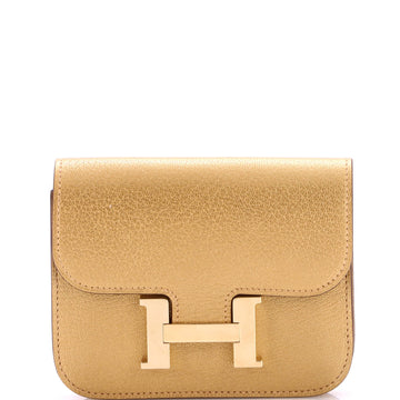 Hermes Constance Slim Wallet Chevre Chamkilight