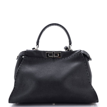 Fendi Selleria Peekaboo Bag Rigid Leather Regular