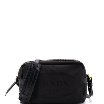 Prada Logo Camera Bag Canvas Small