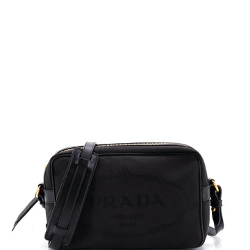 Prada Logo Camera Bag Canvas Small