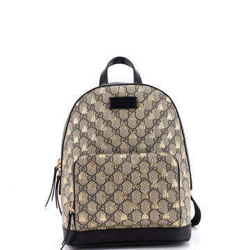 Gucci Zip Pocket Backpack Printed GG Coated Canvas Small