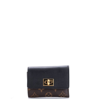 Louis Vuitton Victorine On My Side Wallet Leather and Monogram Canvas