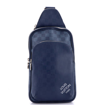 Louis Vuitton Avenue Sling Bag NM Damier Graphite and Damier Infini Leather