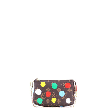 Louis Vuitton Pochette Accessoires Yayoi Kusama Painted Dots Monogram Canvas Mini