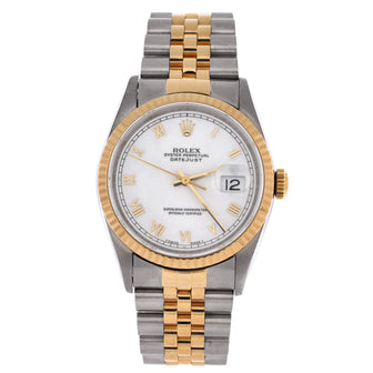 Rolex Oyster Perpetual Datejust Automatic Watch Stainless Steel and Yellow Gold 36