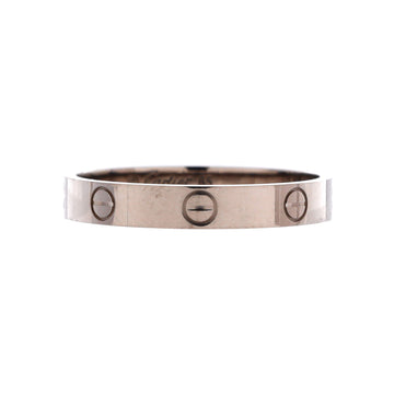 Cartier Love Wedding Band Ring 18K White Gold