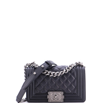 Chanel Boy Flap Bag Quilted Lambskin Small