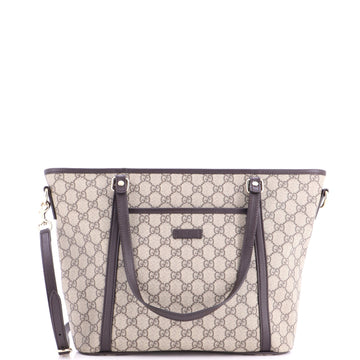 Gucci Front Pocket Convertible Tote GG Coated Canvas Medium
