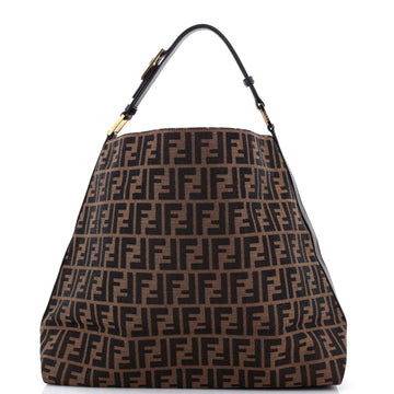 Fendi Buckle Strap Hobo Zucca Canvas Large