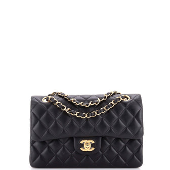 Chanel Classic Double Flap Bag Quilted Lambskin Small