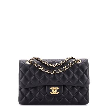 Chanel Classic Double Flap Bag Quilted Lambskin Small