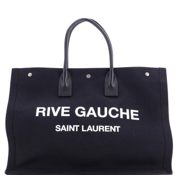 Saint Laurent Rive Gauche Shopper Tote Canvas Large