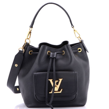 Louis Vuitton Lockme Pocket Bucket Bag Leather
