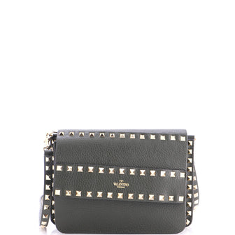 Valentino Garavani Rockstud Front Handle Flap Bag Leather Small