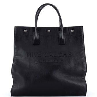 Saint Laurent Rive Gauche Shopper Tote Leather Tall
