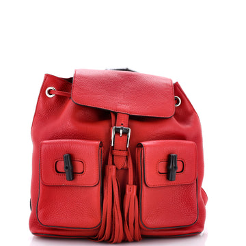 Gucci Bamboo Tassel Backpack Leather Medium