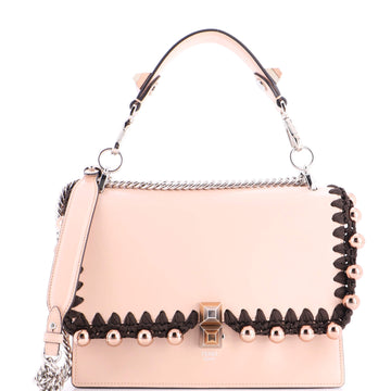 Fendi Kan I Bag Beaded Whipstitch Leather Medium