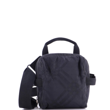 Burberry Square Crossbody Bag Check Jacquard
