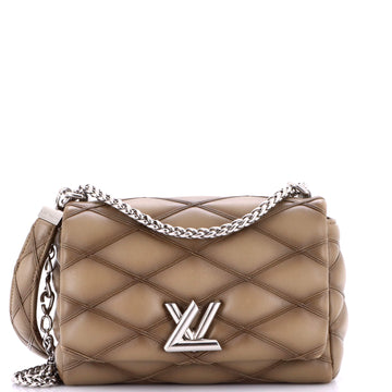 Louis Vuitton GO-14 Top Handle NM Handbag Malletage Leather MM