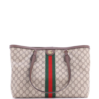 Gucci Ophidia Shopping Tote GG Coated Canvas Medium