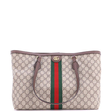 Gucci Ophidia Shopping Tote GG Coated Canvas Medium