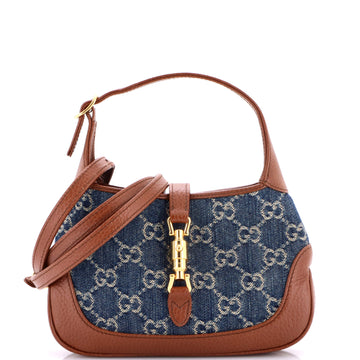 Gucci Jackie 1961 Hobo GG Denim Mini