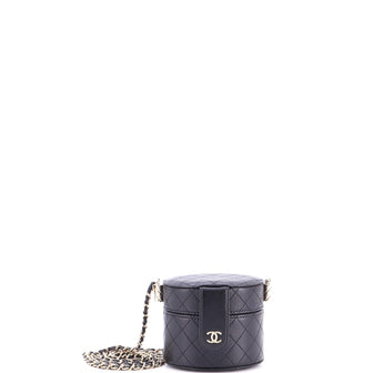 Chanel CC Allure Vanity Case with Chain Quilted Lambskin Mini