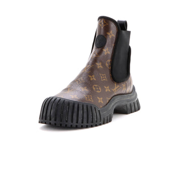 Louis Vuitton Women's Ruby Flat Ranger Chelsea Boots Monogram Canvas