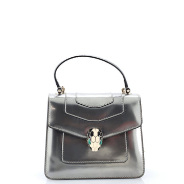 Bvlgari Serpenti Forever Top Handle Bag Patent Small