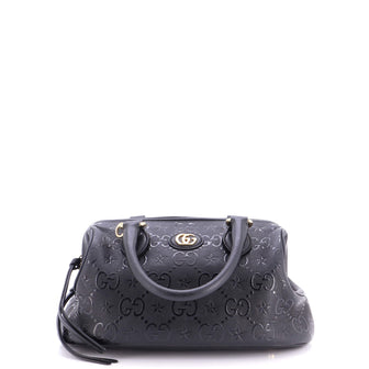 Gucci Star Shoulder Bag GG Embossed Leather Small