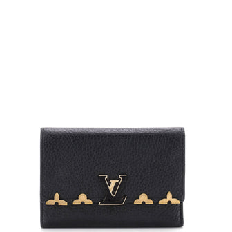 Louis Vuitton Capucines Wallet Leather with Embellished Detail Compact
