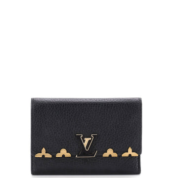 Louis Vuitton Capucines Wallet Leather with Embellished Detail Compact