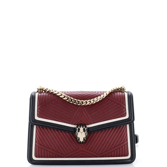 Bvlgari Serpenti Forever Shoulder Bag Quilted Leather Small